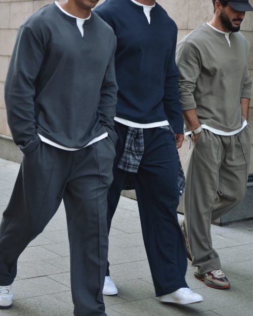 Men's Casual And Stylish Two-piece Top And Pants Set OOTD